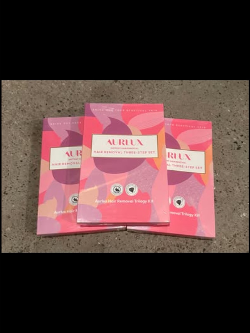Hair Removal Three-Step Kit — Pink